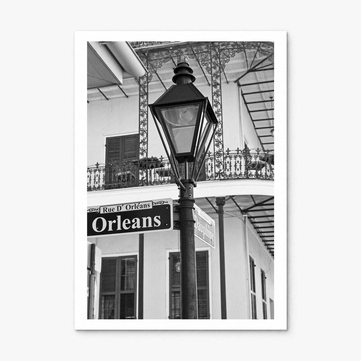 New Orleans Photo No 3 Poster, print only (unframed), white border