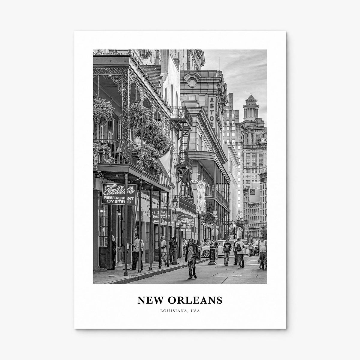 New Orleans Classic No 1 Poster, print only (unframed)