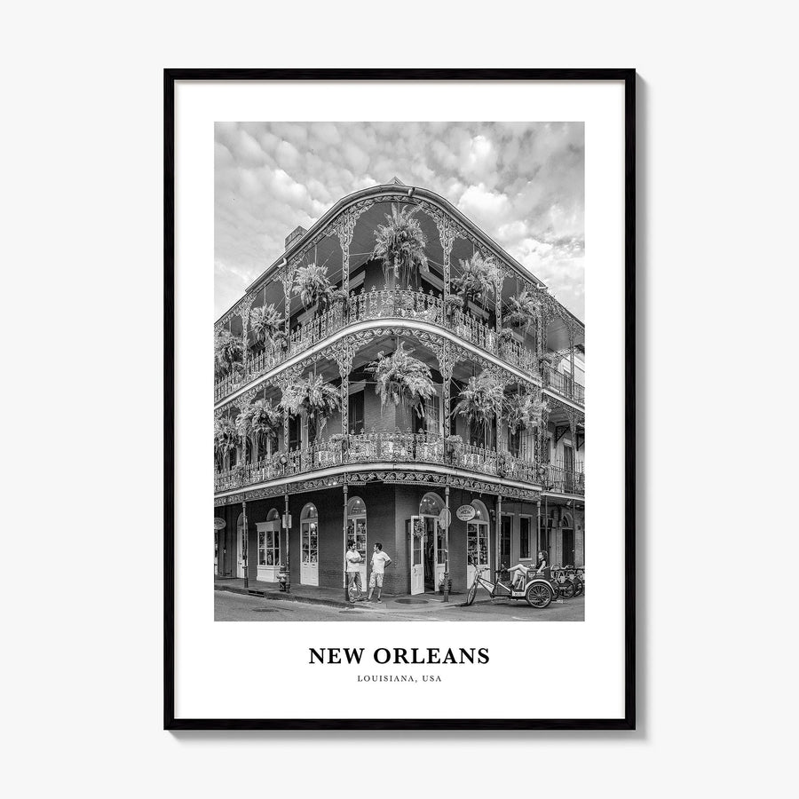 New Orleans Classic No 2 Poster, framed poster mockup