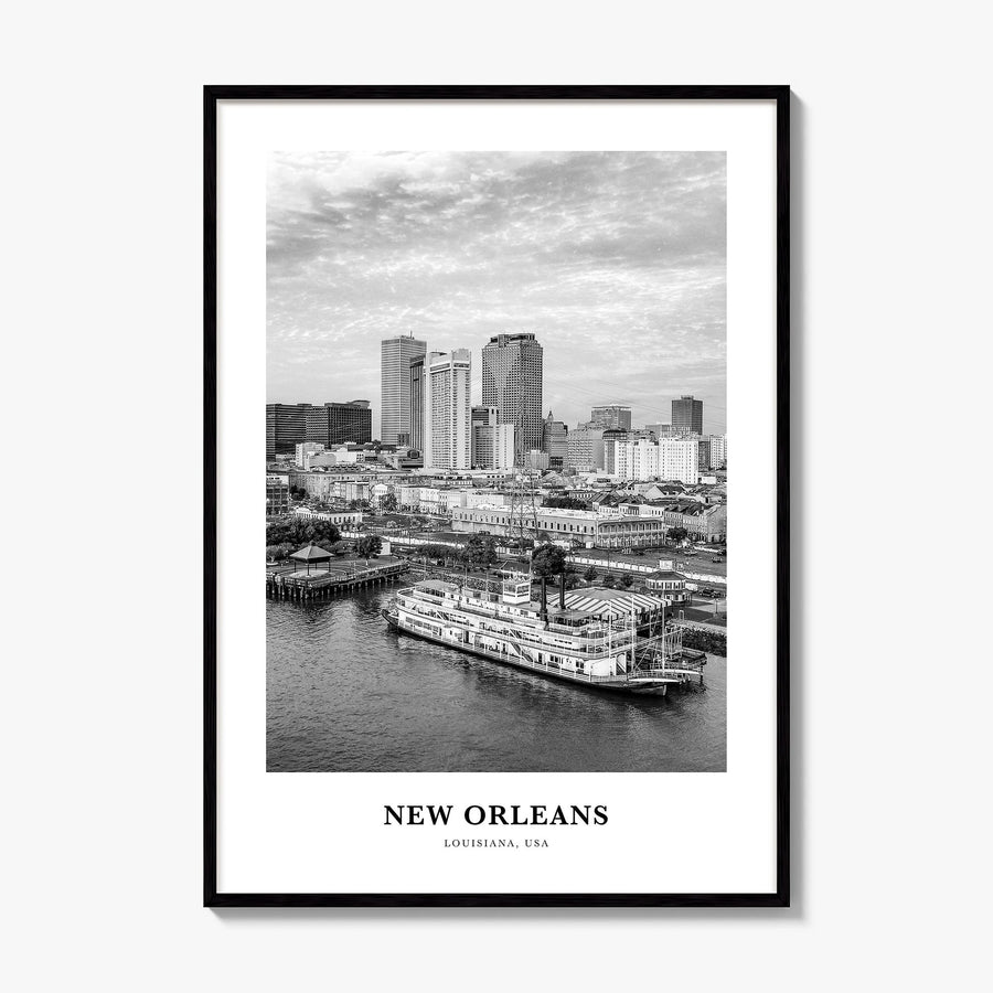 New Orleans Classic No 3 Poster, framed poster mockup
