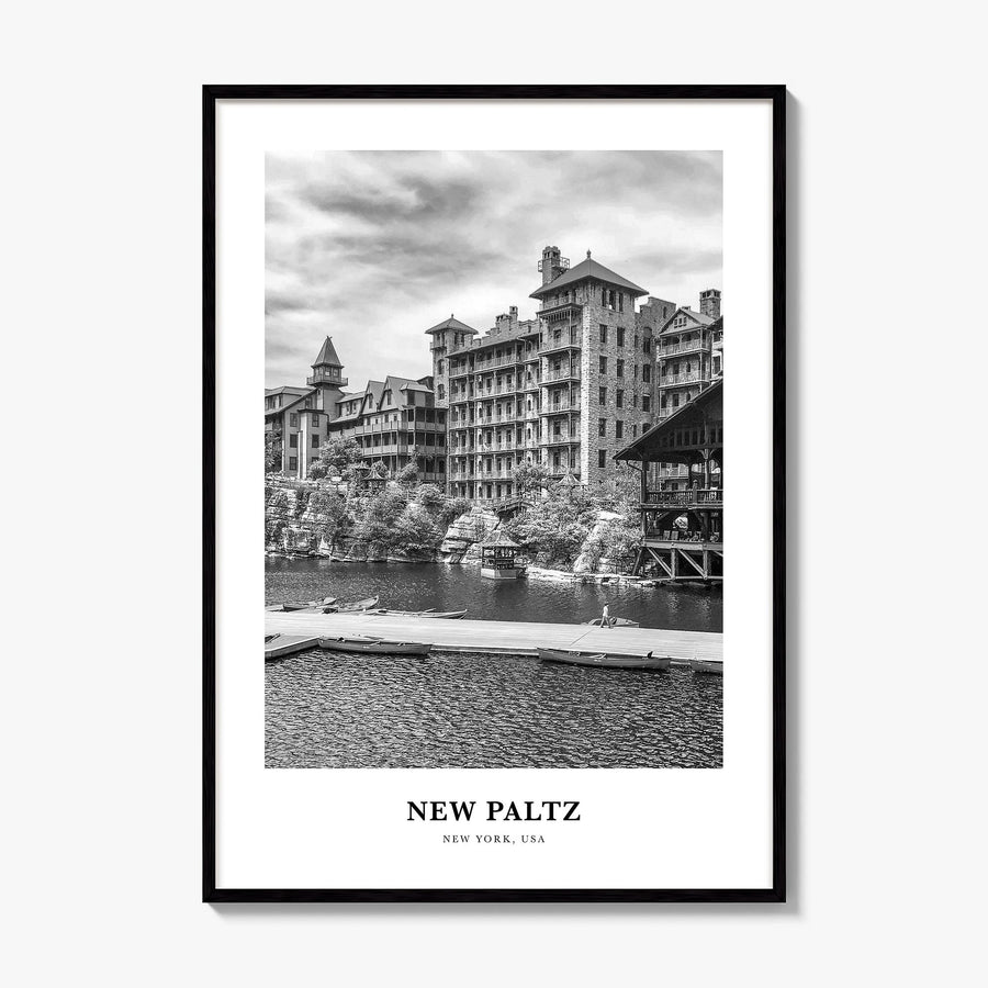 New Paltz Classic Poster, framed poster mockup