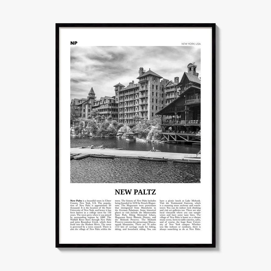 New Paltz Newspaper Poster, framed poster mockup