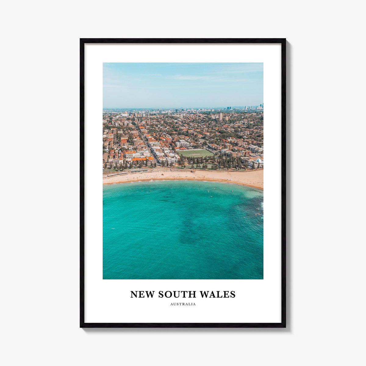 New South Wales no. 1 colorful classic poster of Australia – vertical wall art, unframed print shown in interior mockup