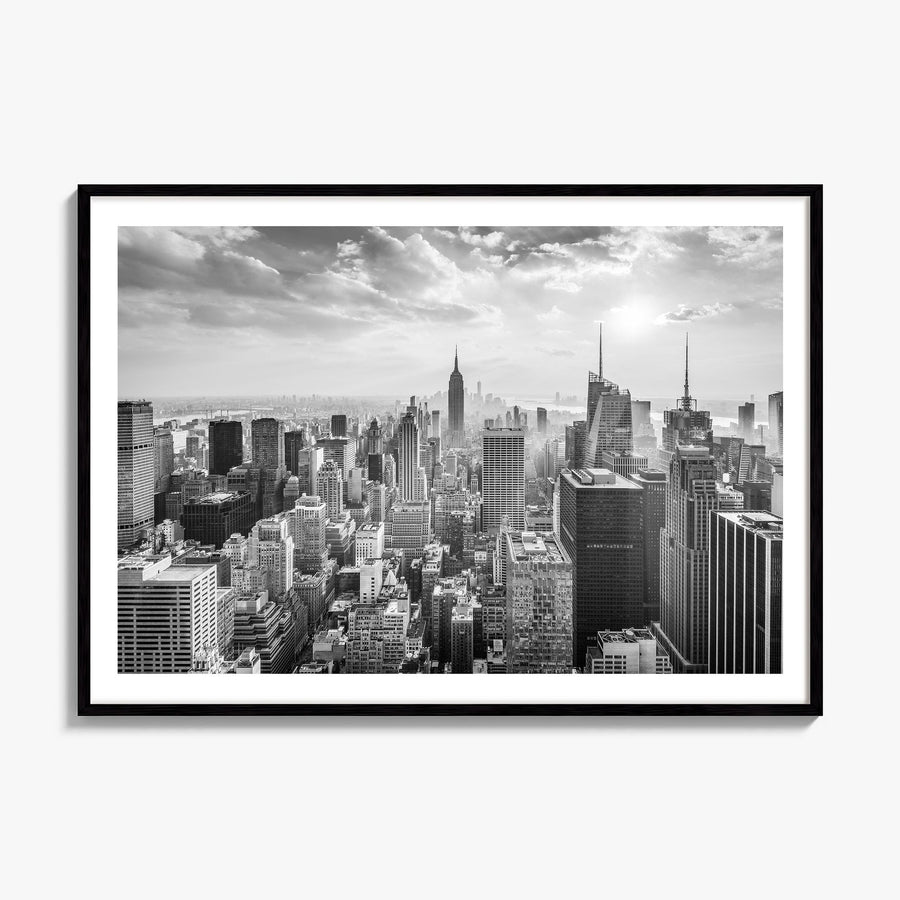 New York City Photo No 1 Poster, framed poster mockup, white border
