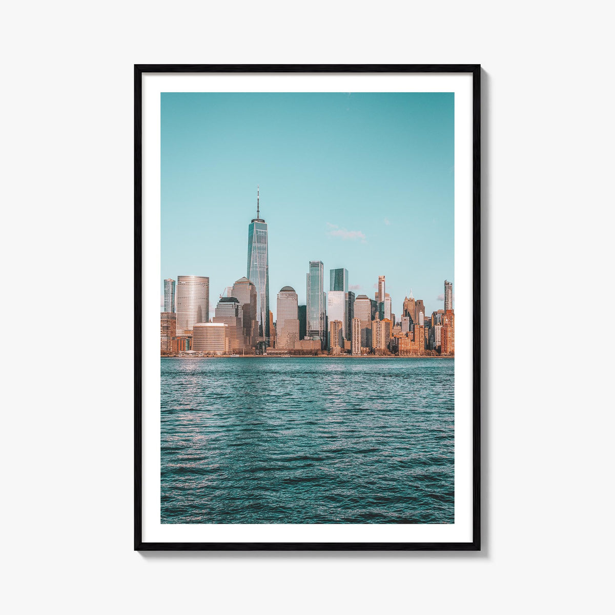 New York City no. 2 colorful photo poster of New York, USA – vertical wall art, unframed print shown in interior mockup