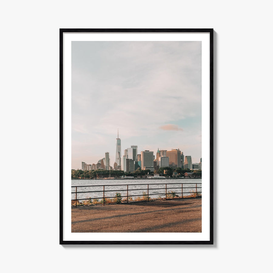 New York City no. 4 colorful photo poster of New York, USA – vertical wall art, unframed print shown in interior mockup
