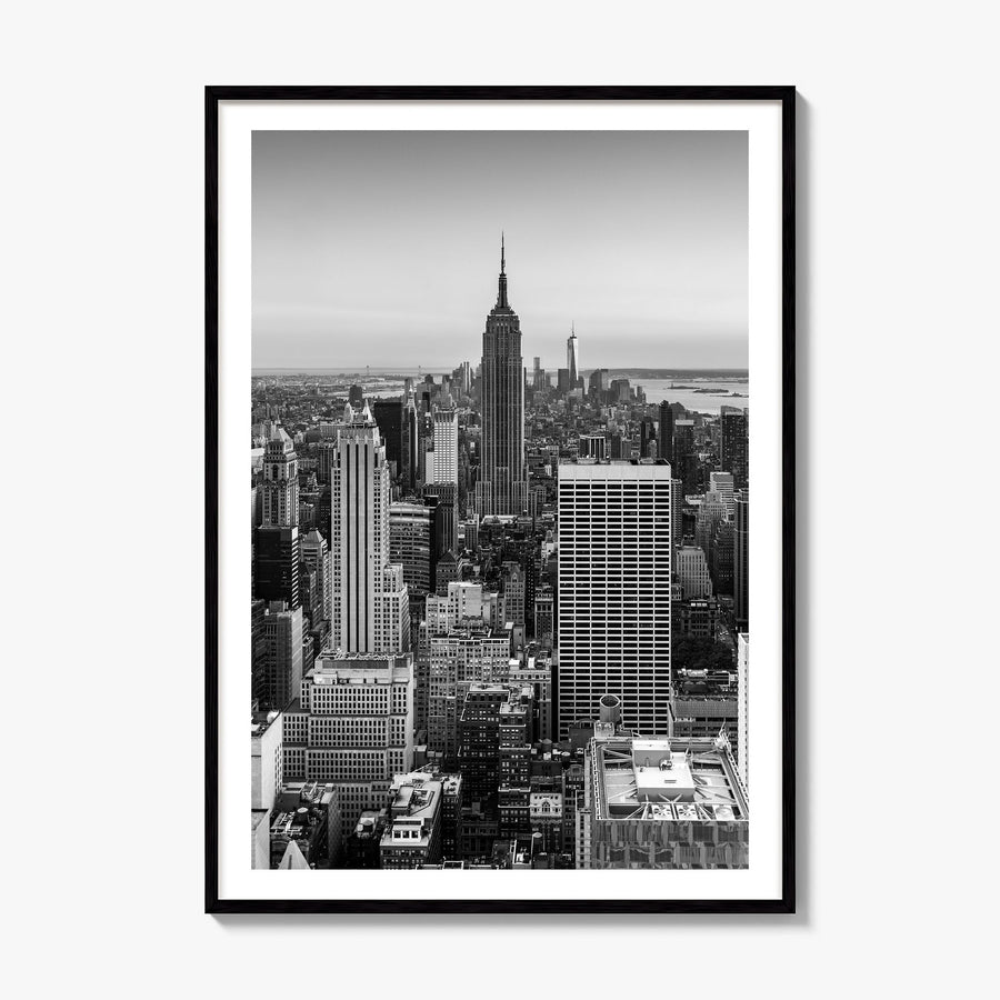 New York City Photo No 1 Poster, framed poster mockup, white border