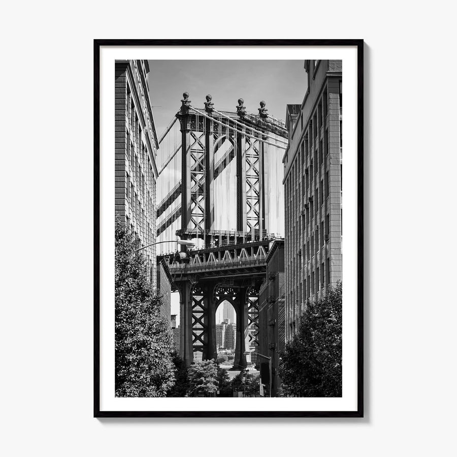 New York City Photo No 4 Poster, framed poster mockup, white border