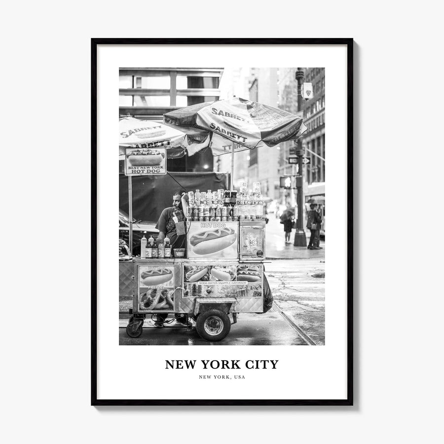 New York City Classic No 7 Poster, framed poster mockup