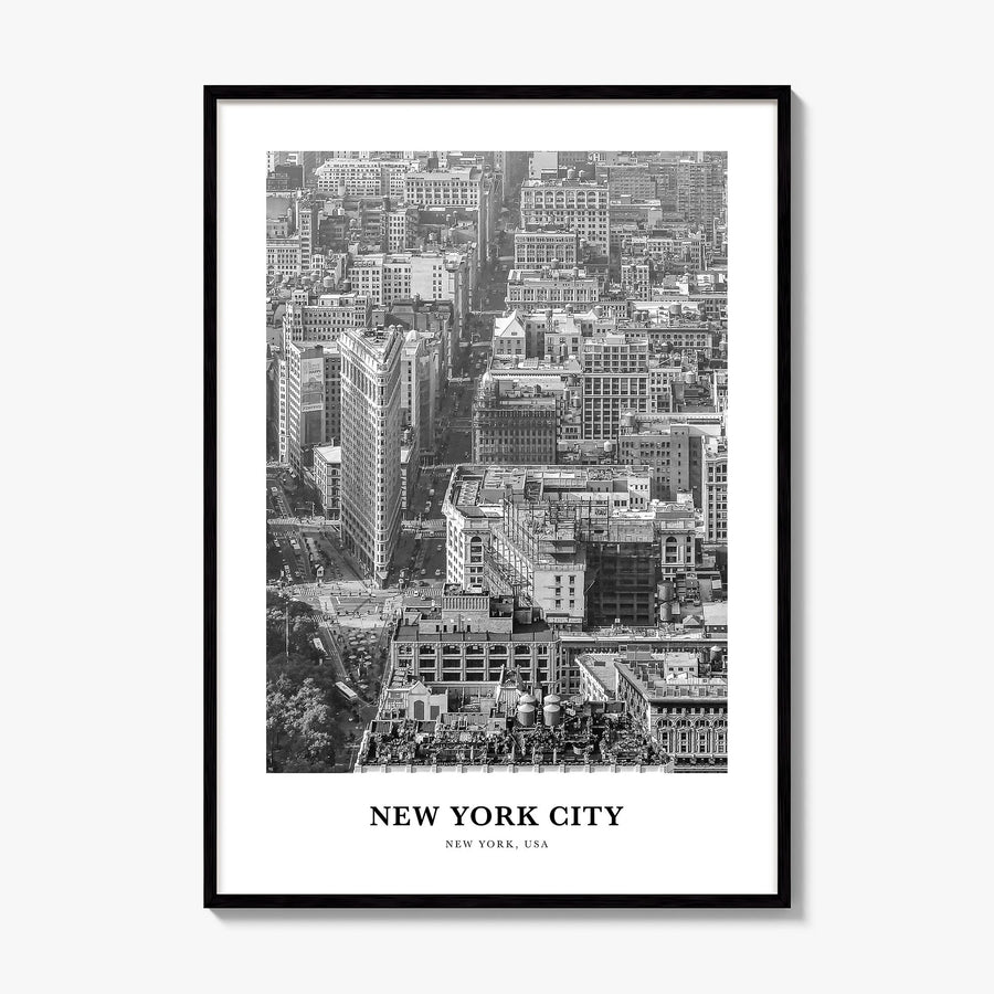 New York City Classic No 3 Poster, framed poster mockup