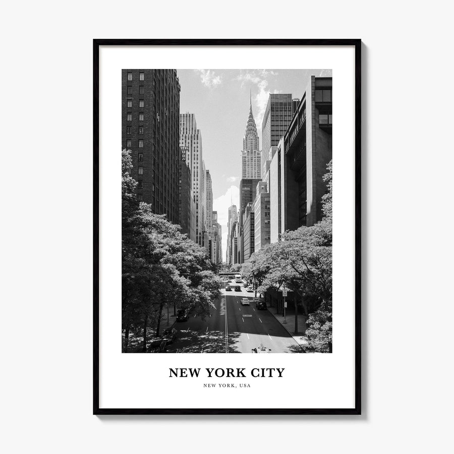 New York City Classic No 6 Poster, framed poster mockup