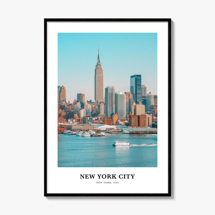 New York City Classic No 1 Poster, framed poster mockup