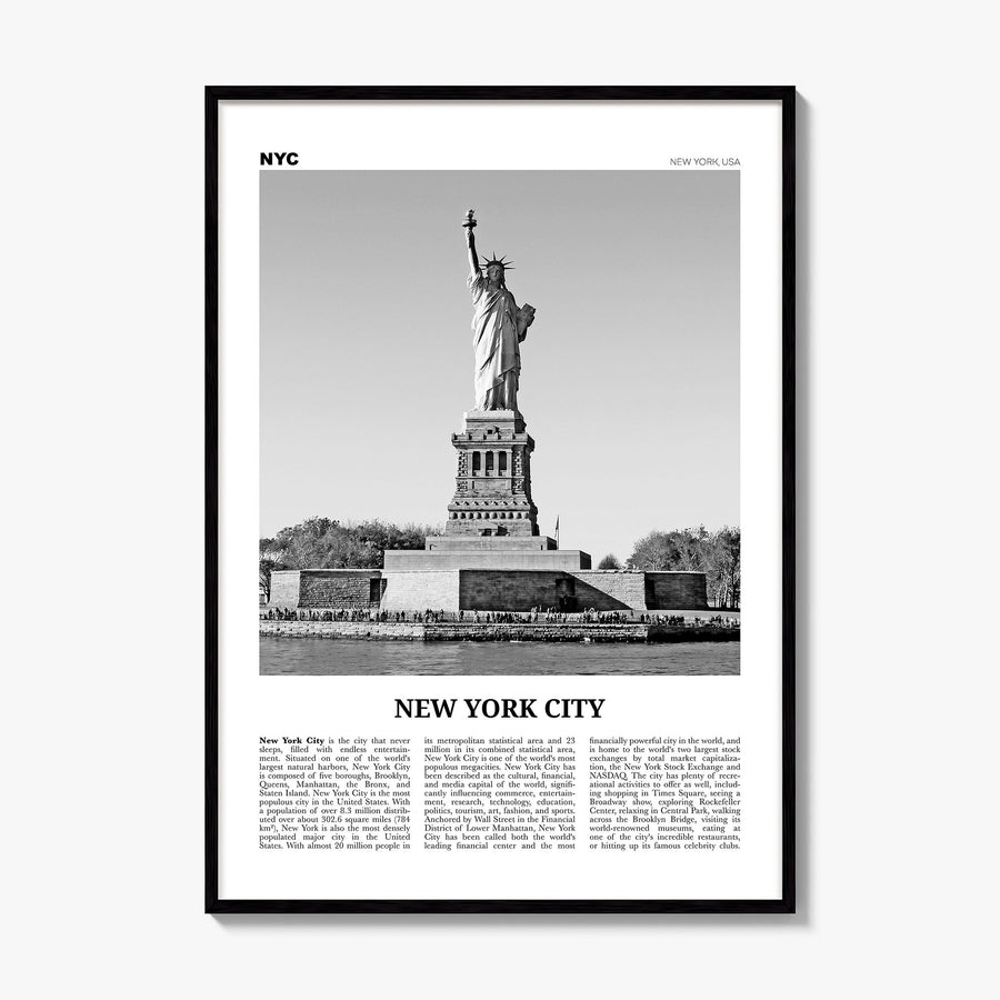 New York City Newspaper No 8 Poster, framed poster mockup