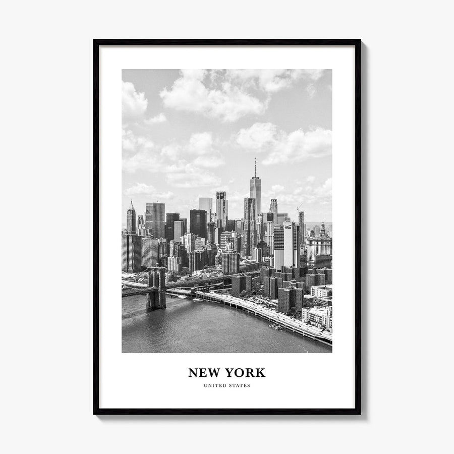 New York (State) Classic Poster, framed poster mockup