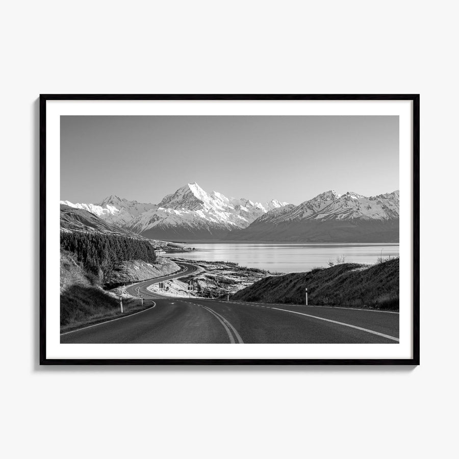 New Zealand Photo Poster, framed poster mockup, white border