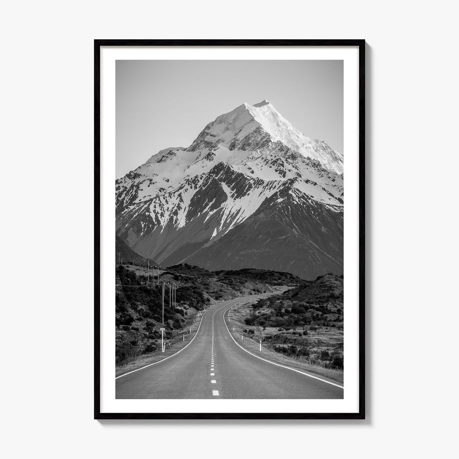 New Zealand Photo Poster, framed poster mockup, white border