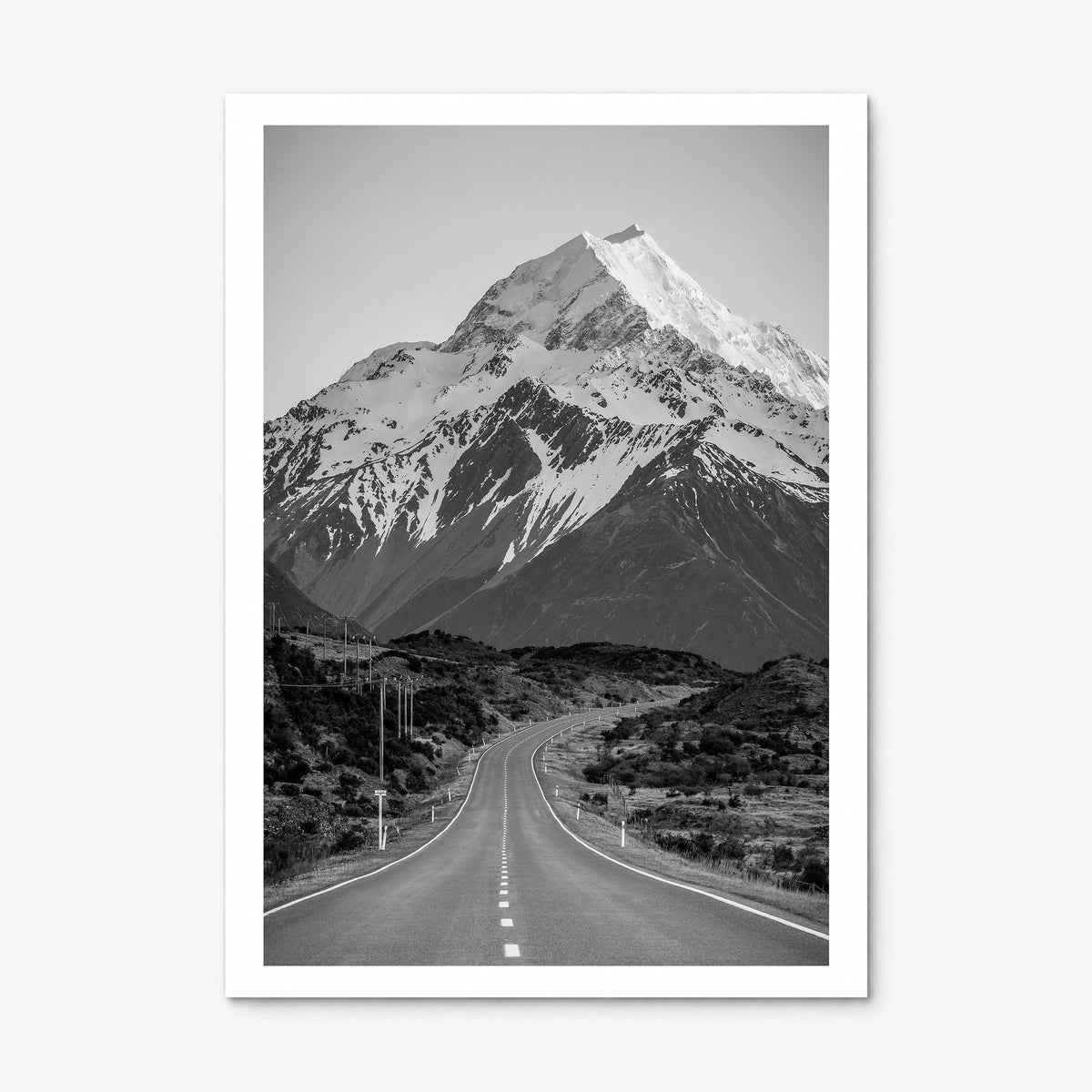 New Zealand Photo Poster, print only (unframed), white border