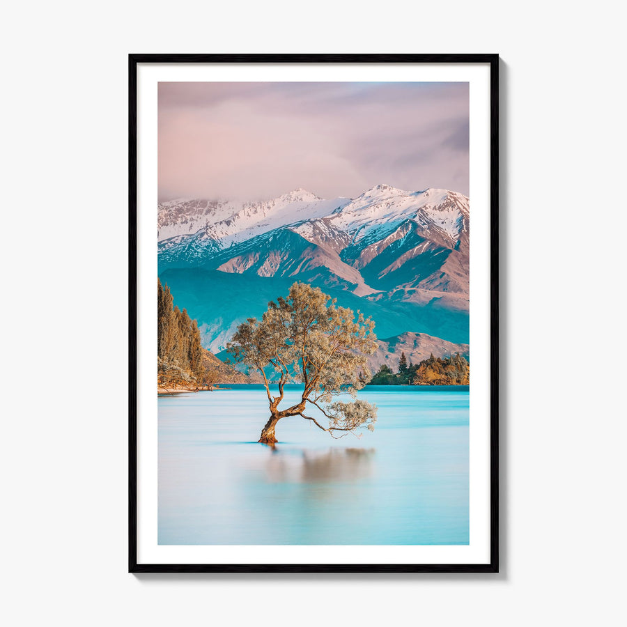 New Zealand Photo Poster, framed poster mockup, white border