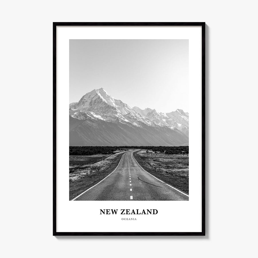 New Zealand Classic No 3 Poster, framed poster mockup