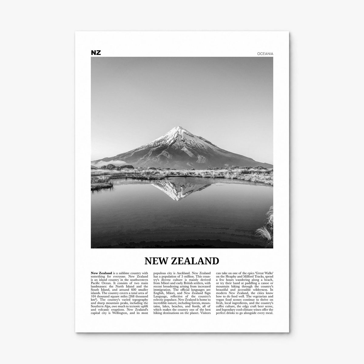 New Zealand Newspaper No 3 Poster, print only (unframed)