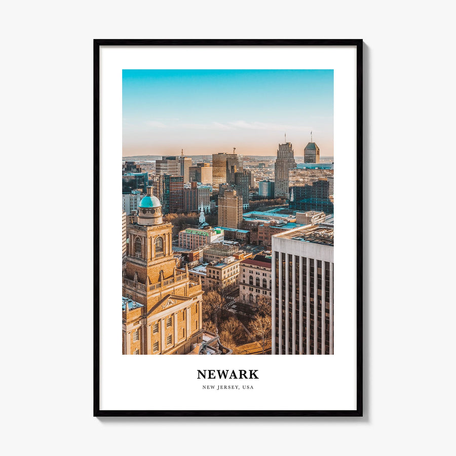 Newark Classic Poster, framed poster mockup