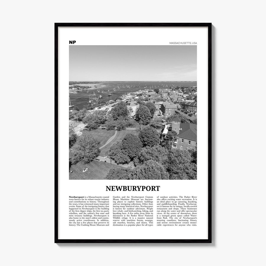 Newburyport Newspaper Poster, framed poster mockup