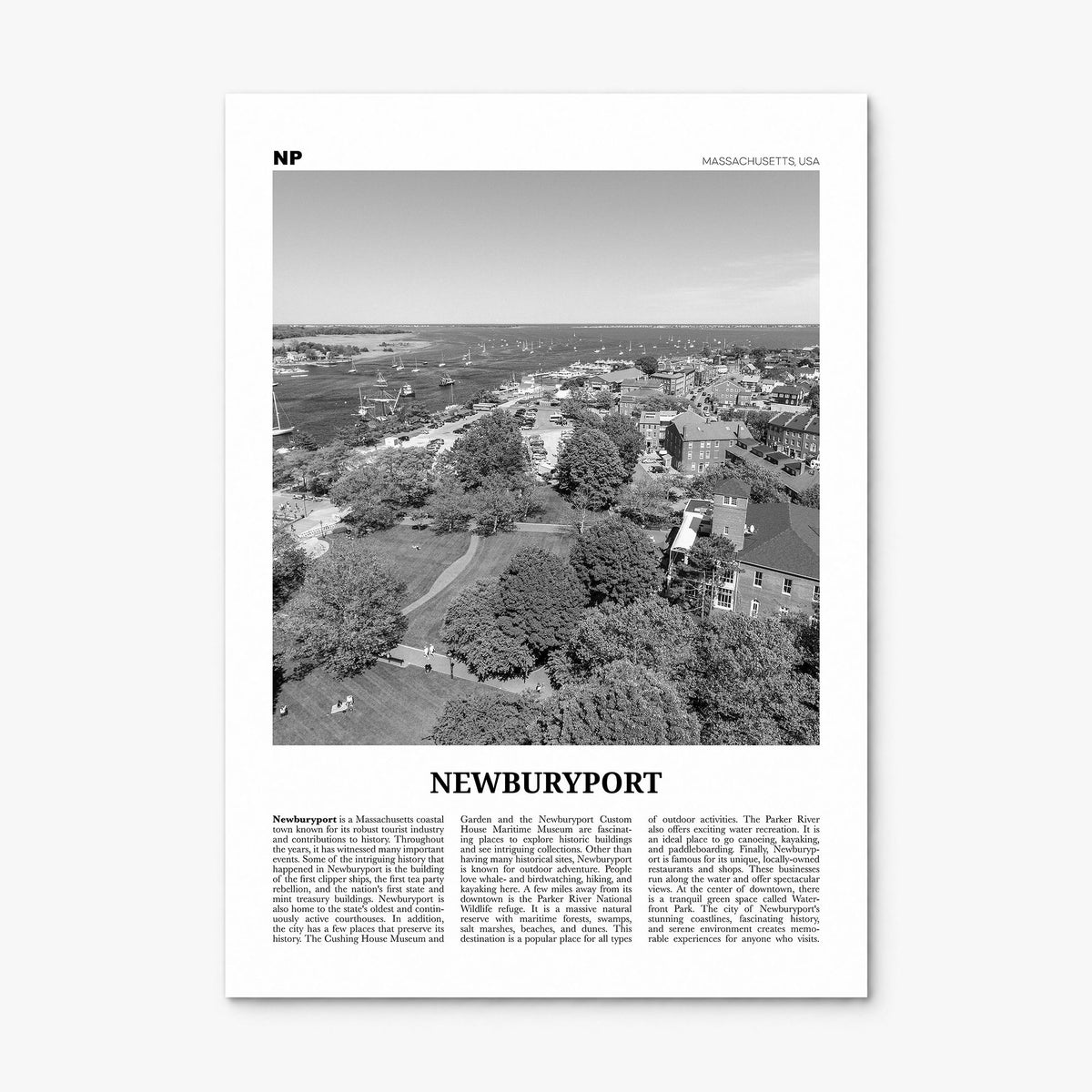 Newburyport Newspaper Poster, print only (unframed)