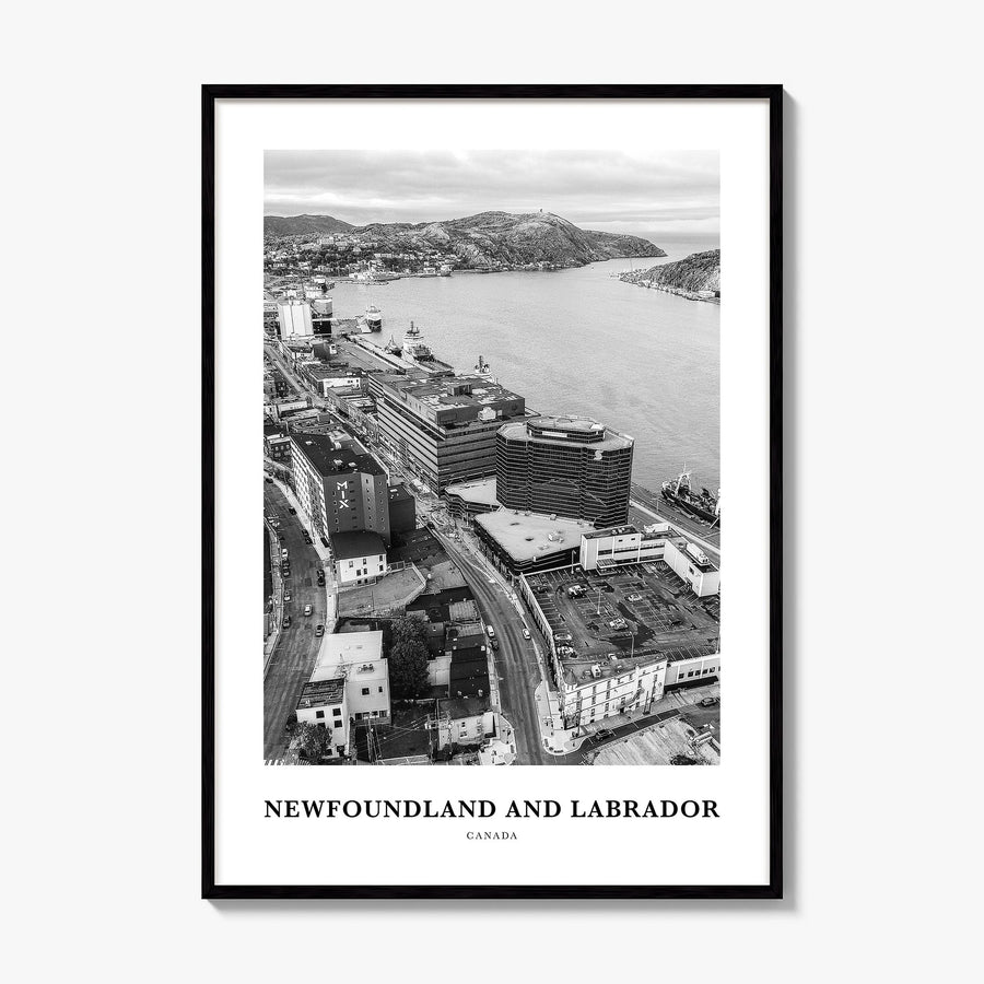 Newfoundland and Labrador Classic Poster, framed poster mockup