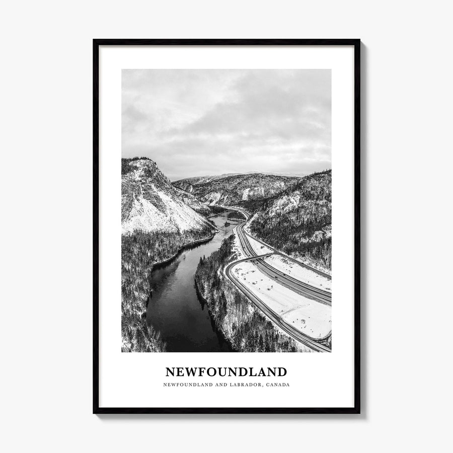 Newfoundland Classic Poster, framed poster mockup
