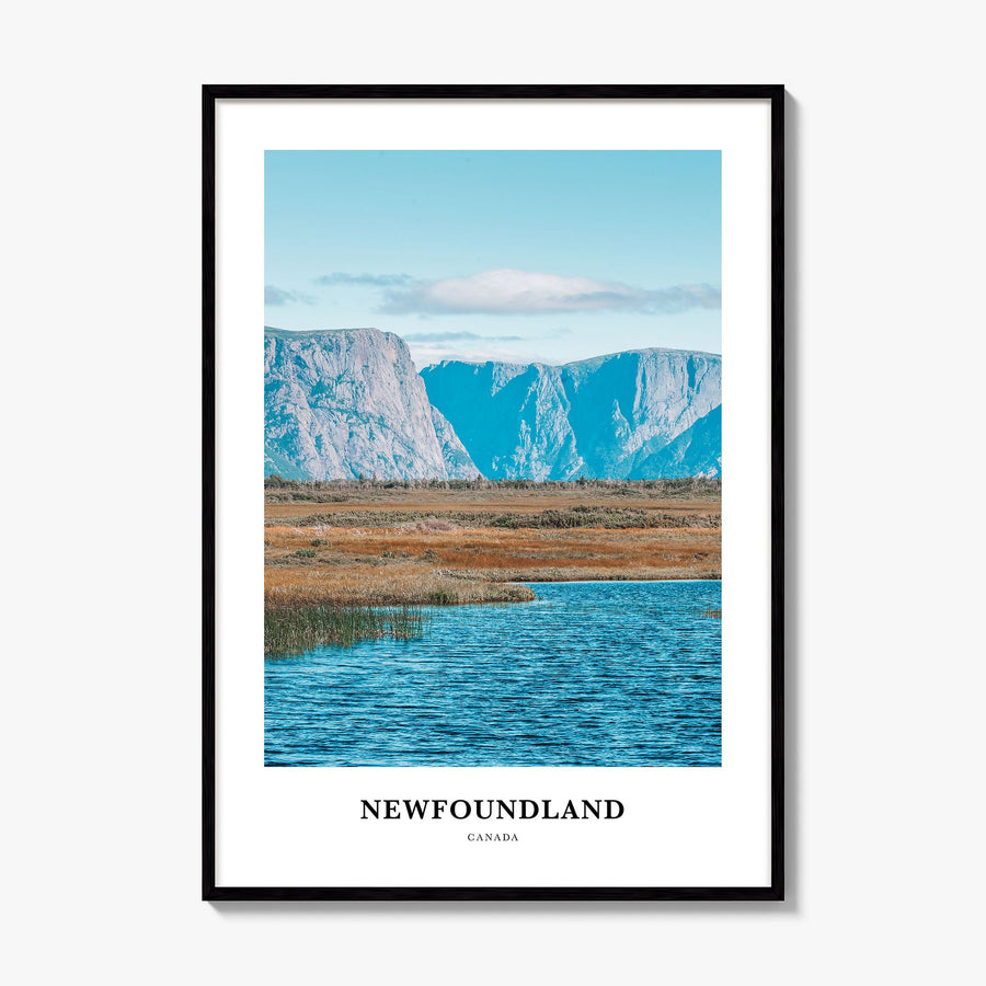Newfoundland Classic Poster, framed poster mockup