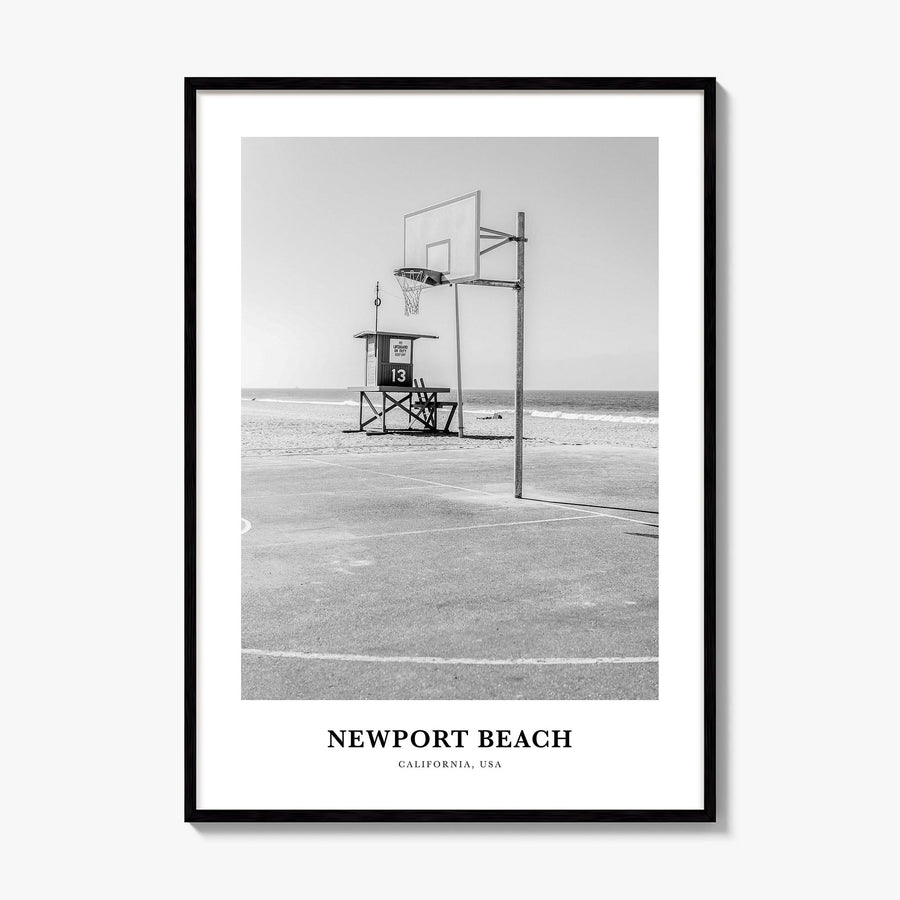 Newport Beach Classic No 2 Poster, framed poster mockup