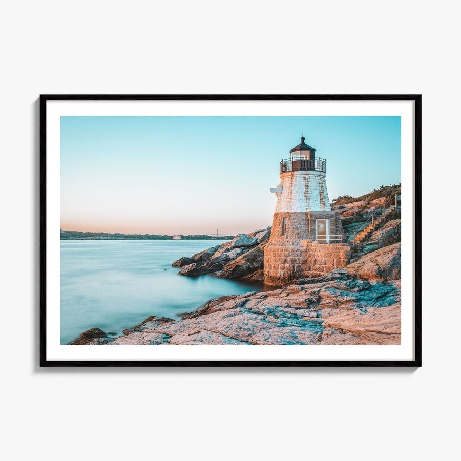 Newport, Rhode Island Photo Poster, framed poster mockup, white border