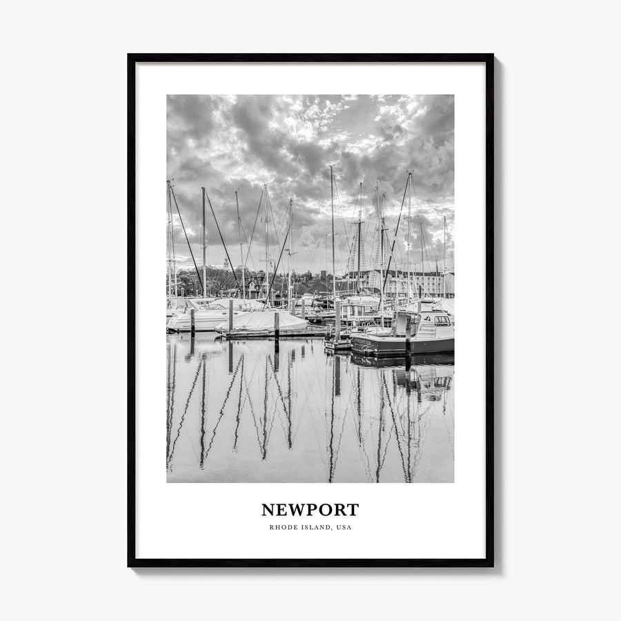 Newport, Rhode Island Classic Poster, framed poster mockup