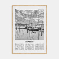 Newport Poster Natural Wood / 8x12 in Nbourhood Travel B&W Poster