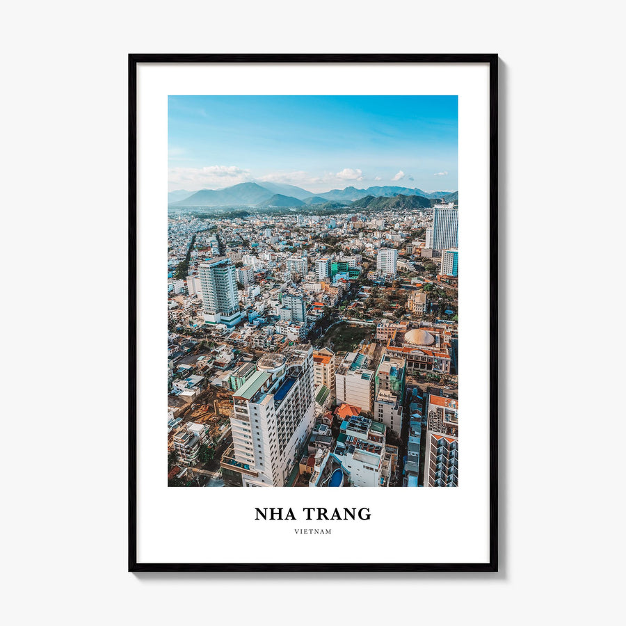 Nha Trang Classic Poster, framed poster mockup