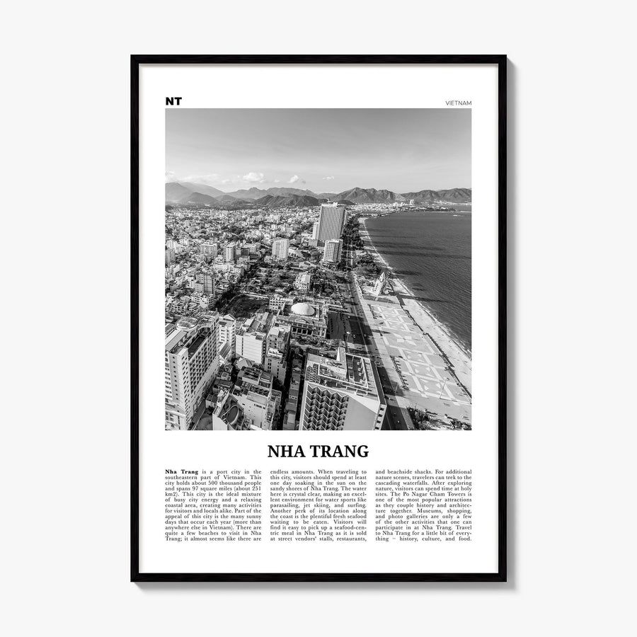 Nha Trang Newspaper Poster, framed poster mockup