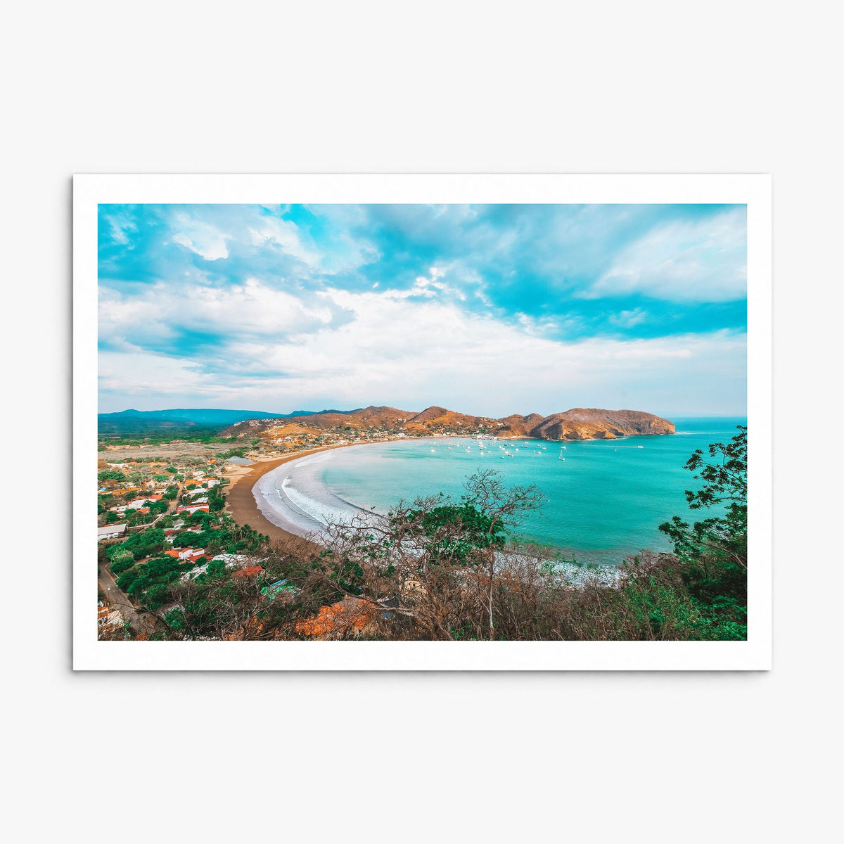 Nicaragua Photo Poster, print only (unframed), white border