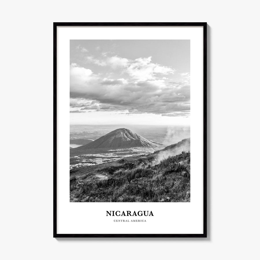 Nicaragua Classic Poster, framed poster mockup