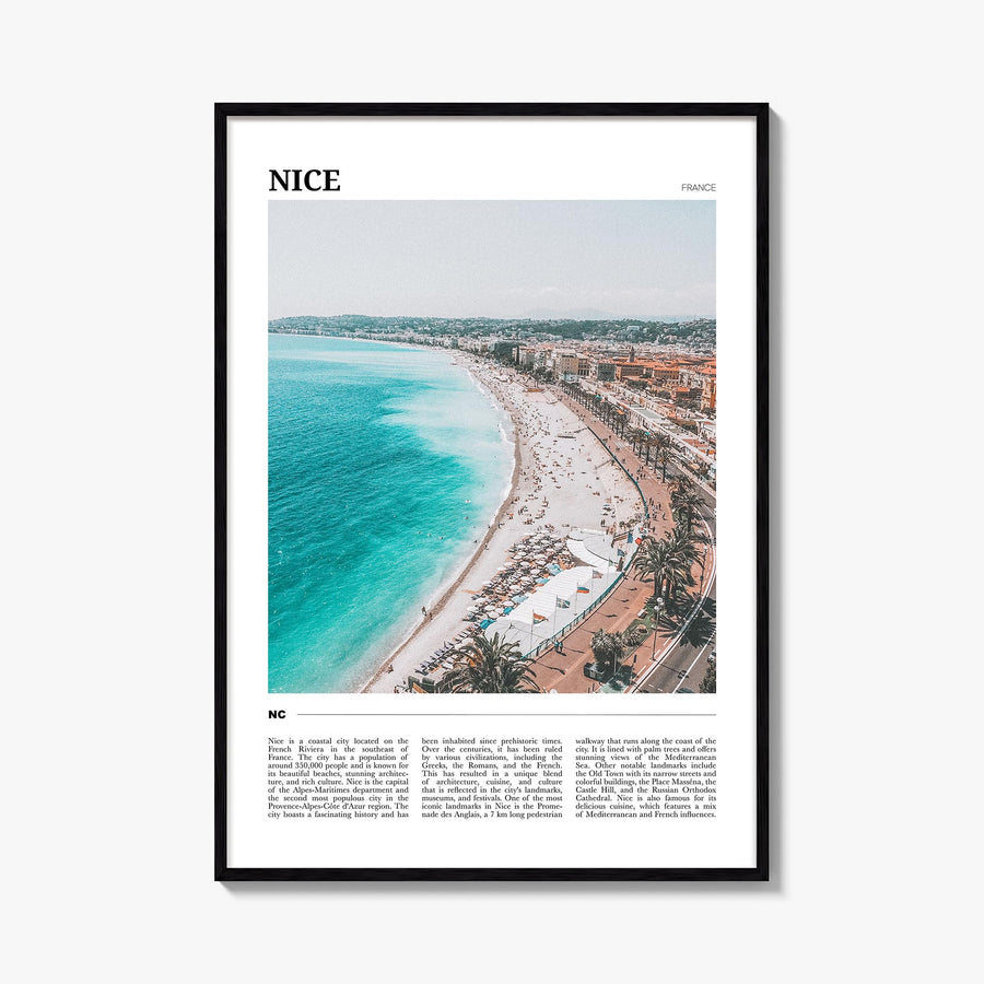 Nice colorful travel poster of France – vertical wall art, unframed print shown in interior mockup