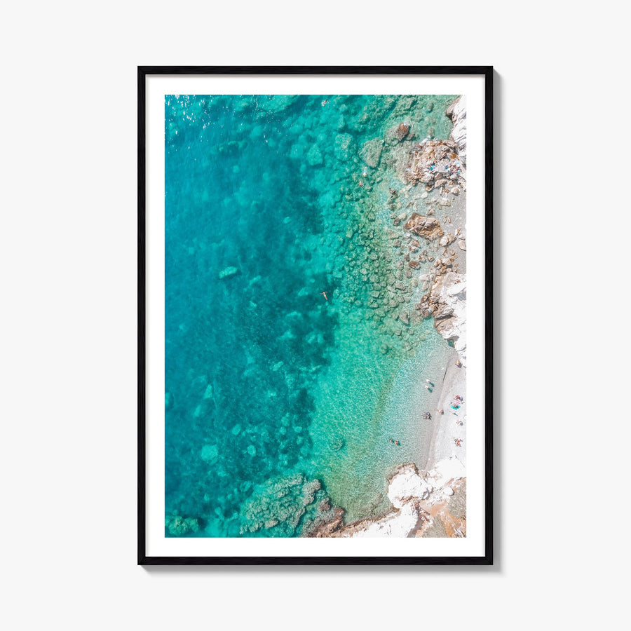 Nice no. 3 colorful photo poster of France – vertical wall art, unframed print shown in interior mockup