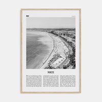 Nice Poster Natural Wood / 8x12 in Nbourhood Travel B&W Poster