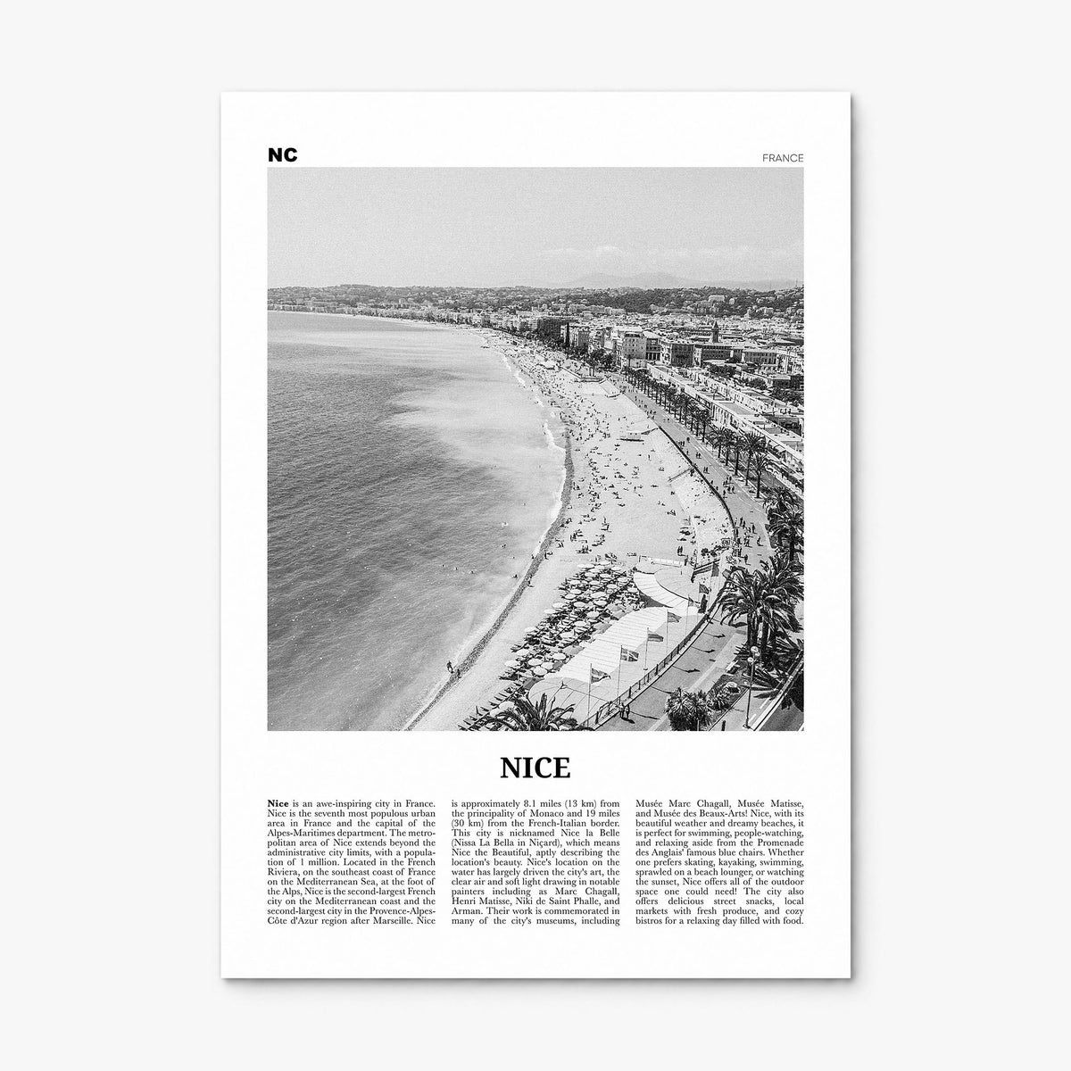 Nice Newspaper Poster, print only (unframed)