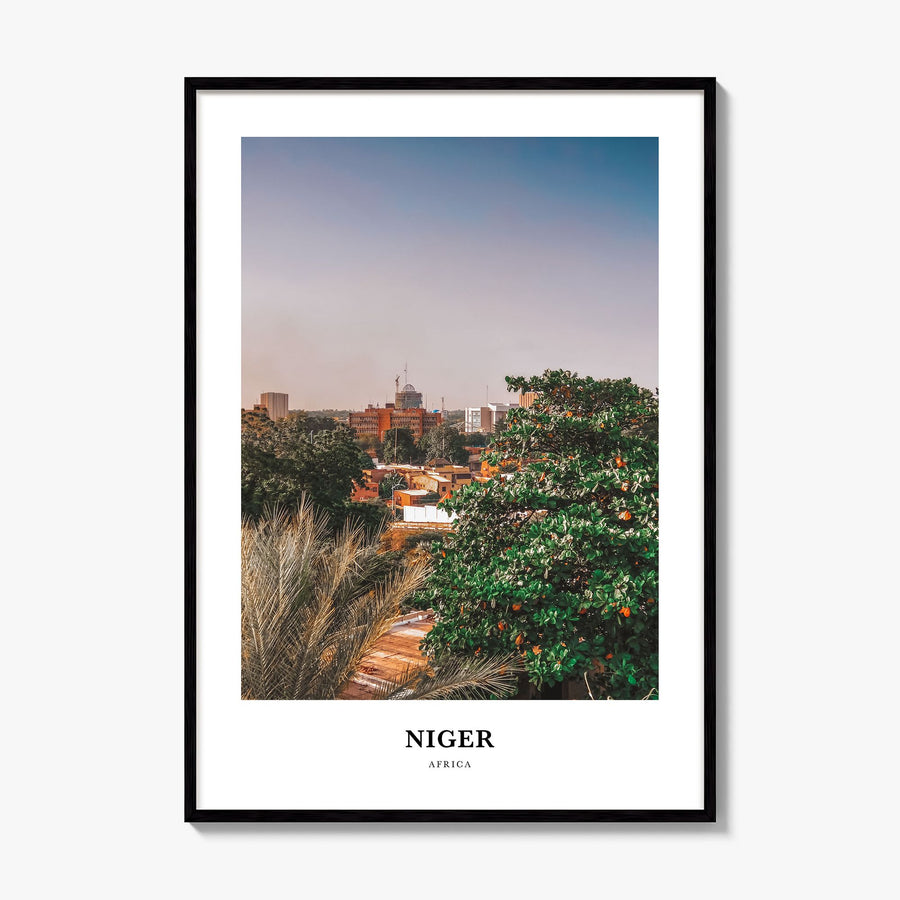 Niger Classic Poster, framed poster mockup