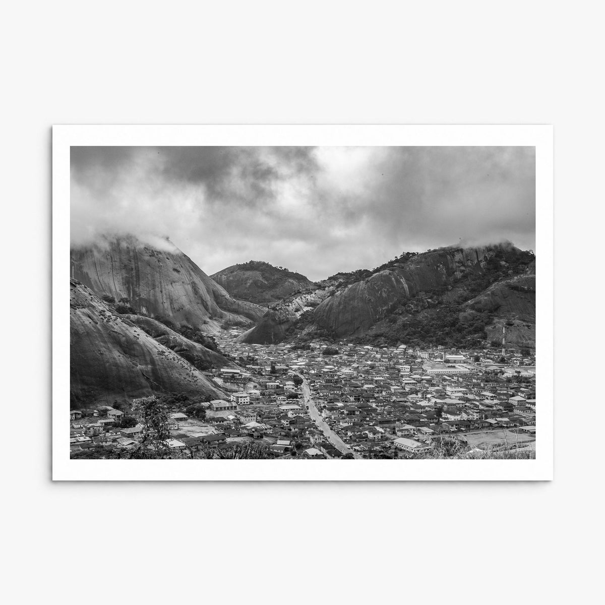 Nigeria Photo Poster, print only (unframed), white border