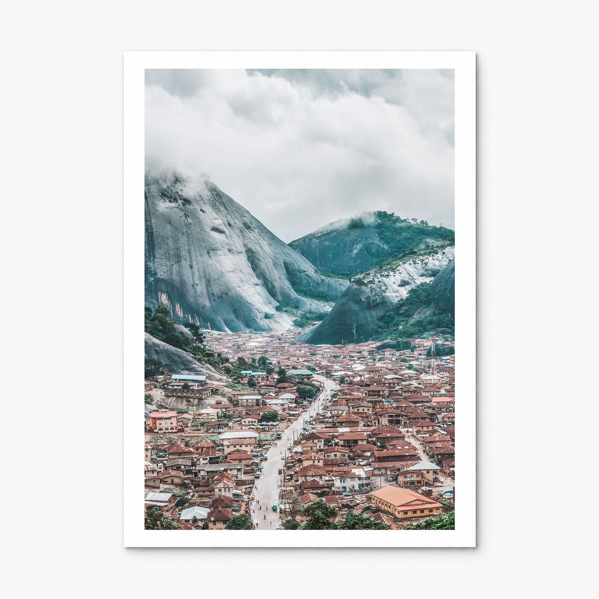Nigeria Photo Poster, print only (unframed), white border