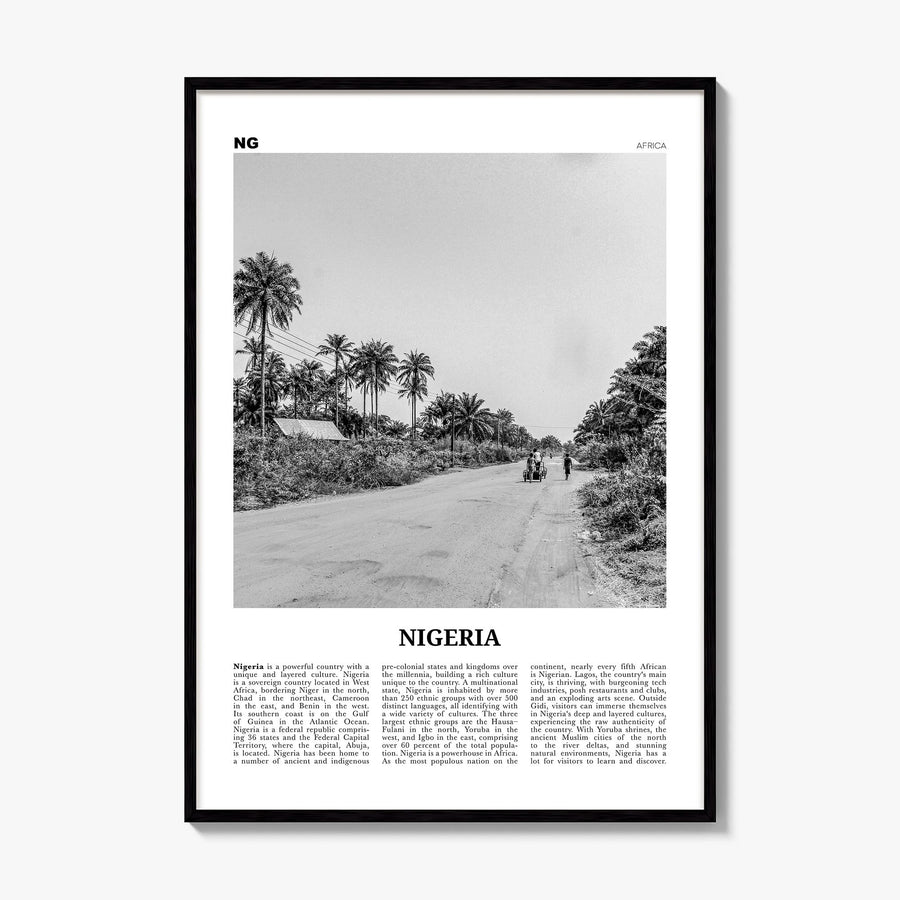 Nigeria Newspaper No 1 Poster, framed poster mockup