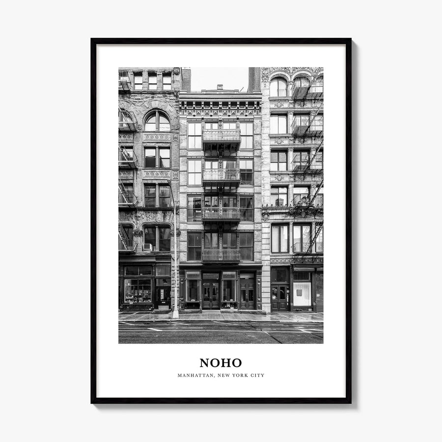 NoHo Classic Poster, framed poster mockup