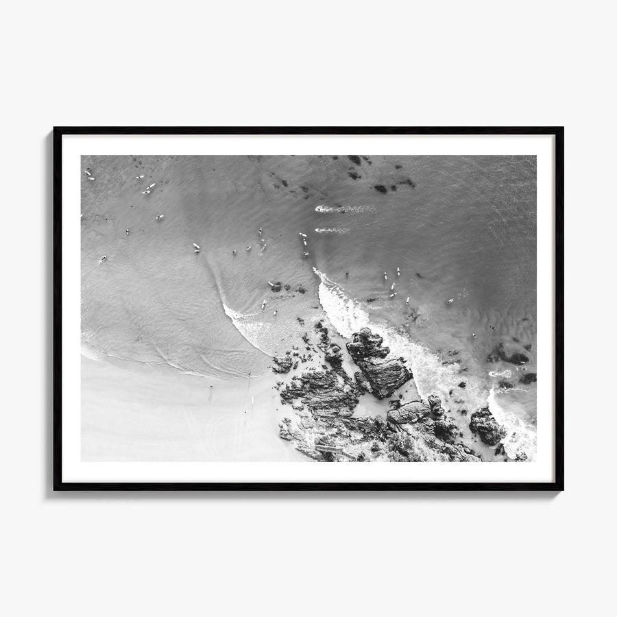 Noosa Heads Photo Poster, framed poster mockup, white border