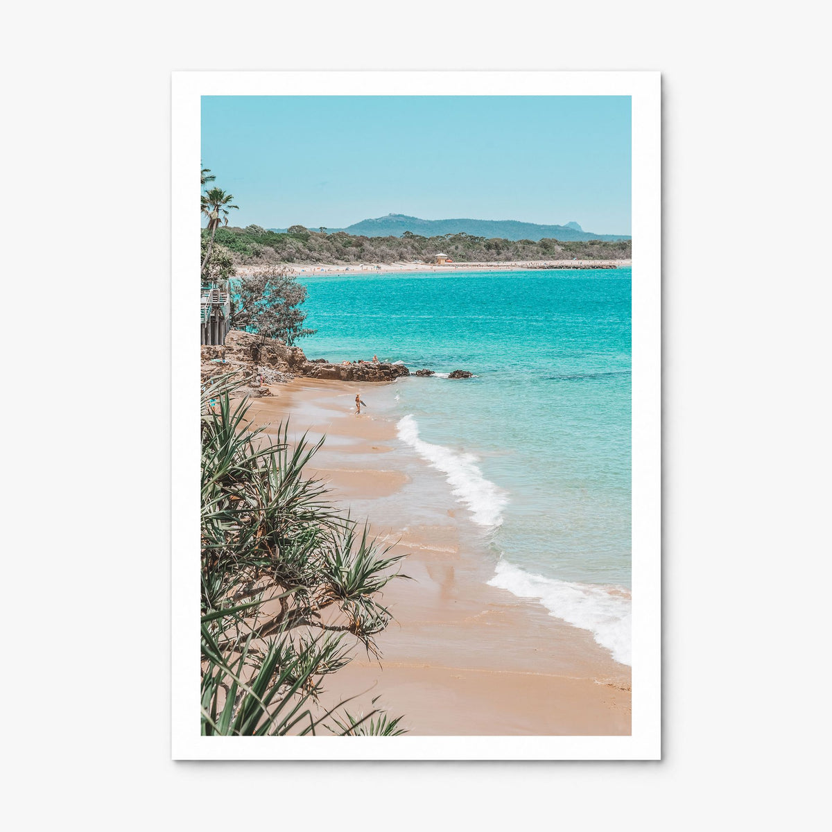 Noosa Heads Photo Poster, print only (unframed), white border