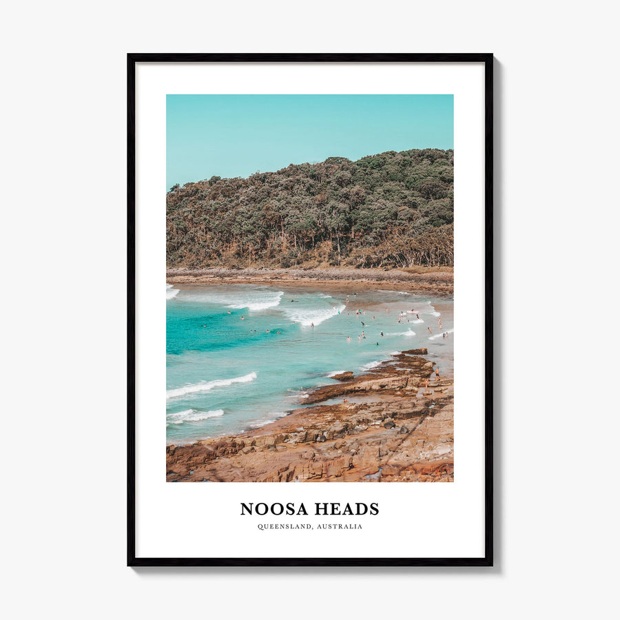 Noosa Heads Classic Poster, framed poster mockup
